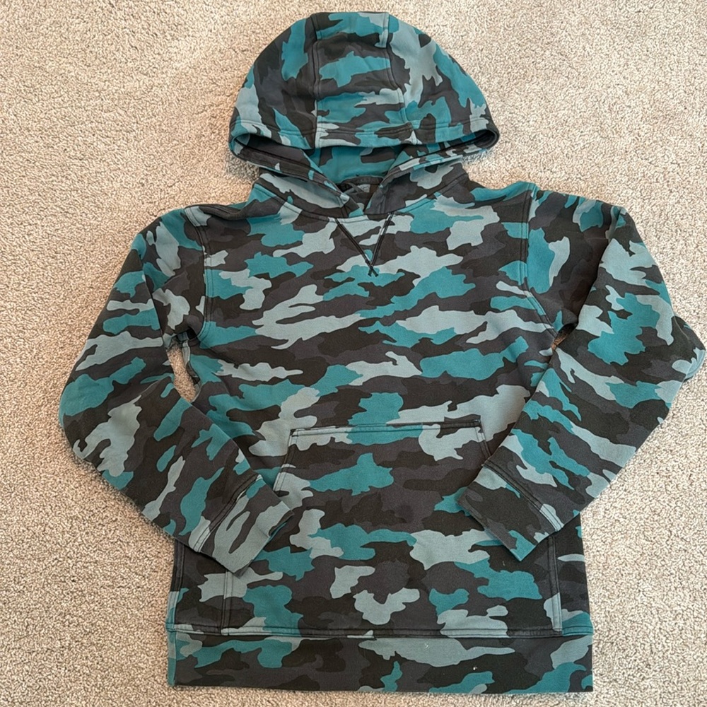 LULULEMON Green Grey Camo Scuba Pullover Hoodie 4